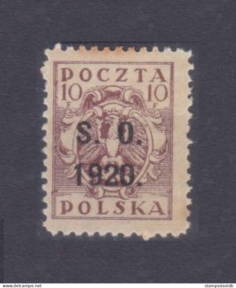 1920 Poland Eastern Silesia 2 Overprint - # 103 - Nuevos