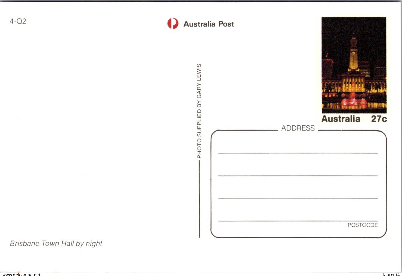 32-1-2024 (2 X 10) Australia (2 Pre-pai Maxicqrd) Quensland (QLD) - Brisbane At Night - Brisbane