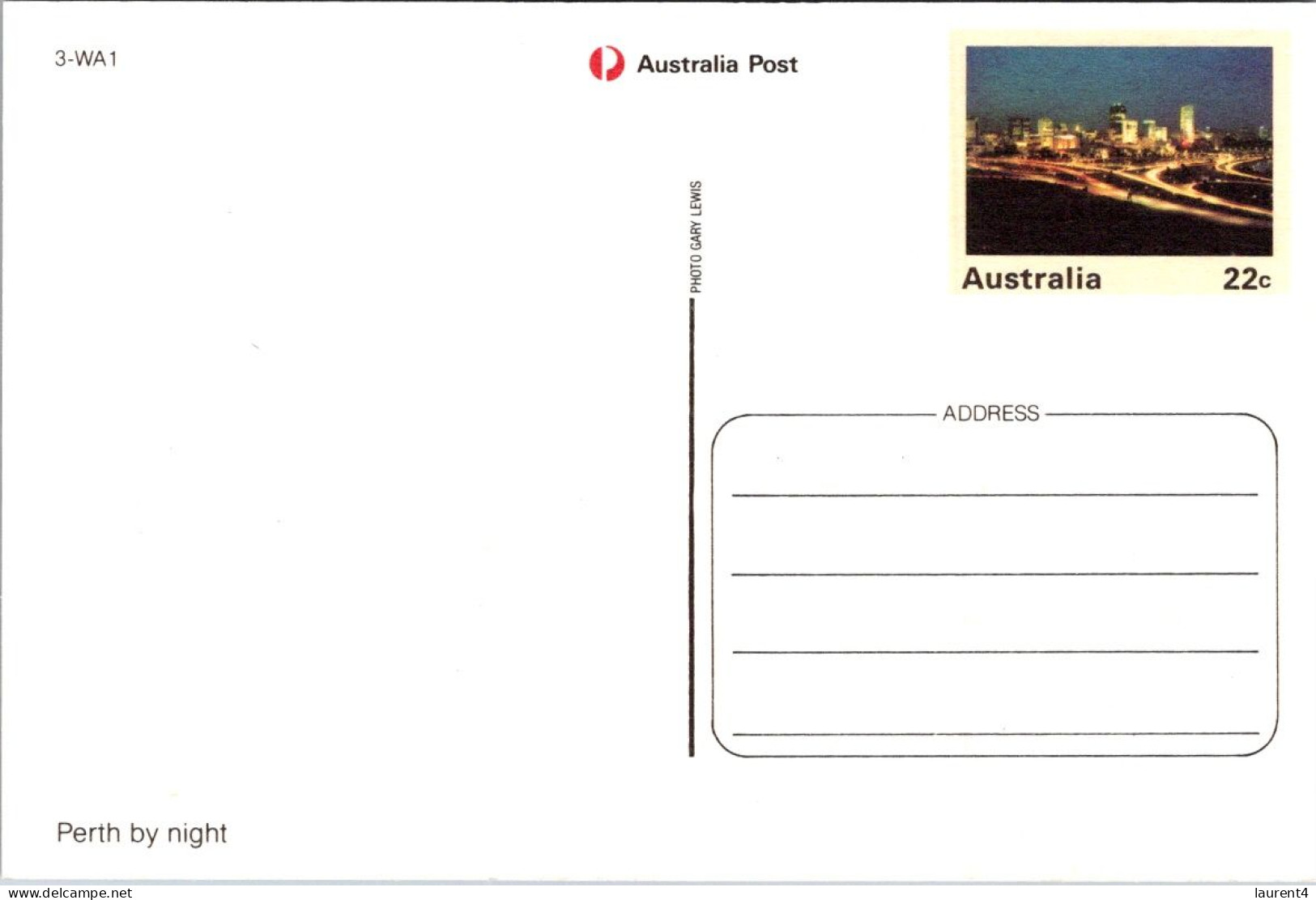 32-1-2024 (2 X 10) Australia (2 Pre-pai Maxicqrd) Western Australia (WA) City Of Perth (at Night) - Perth