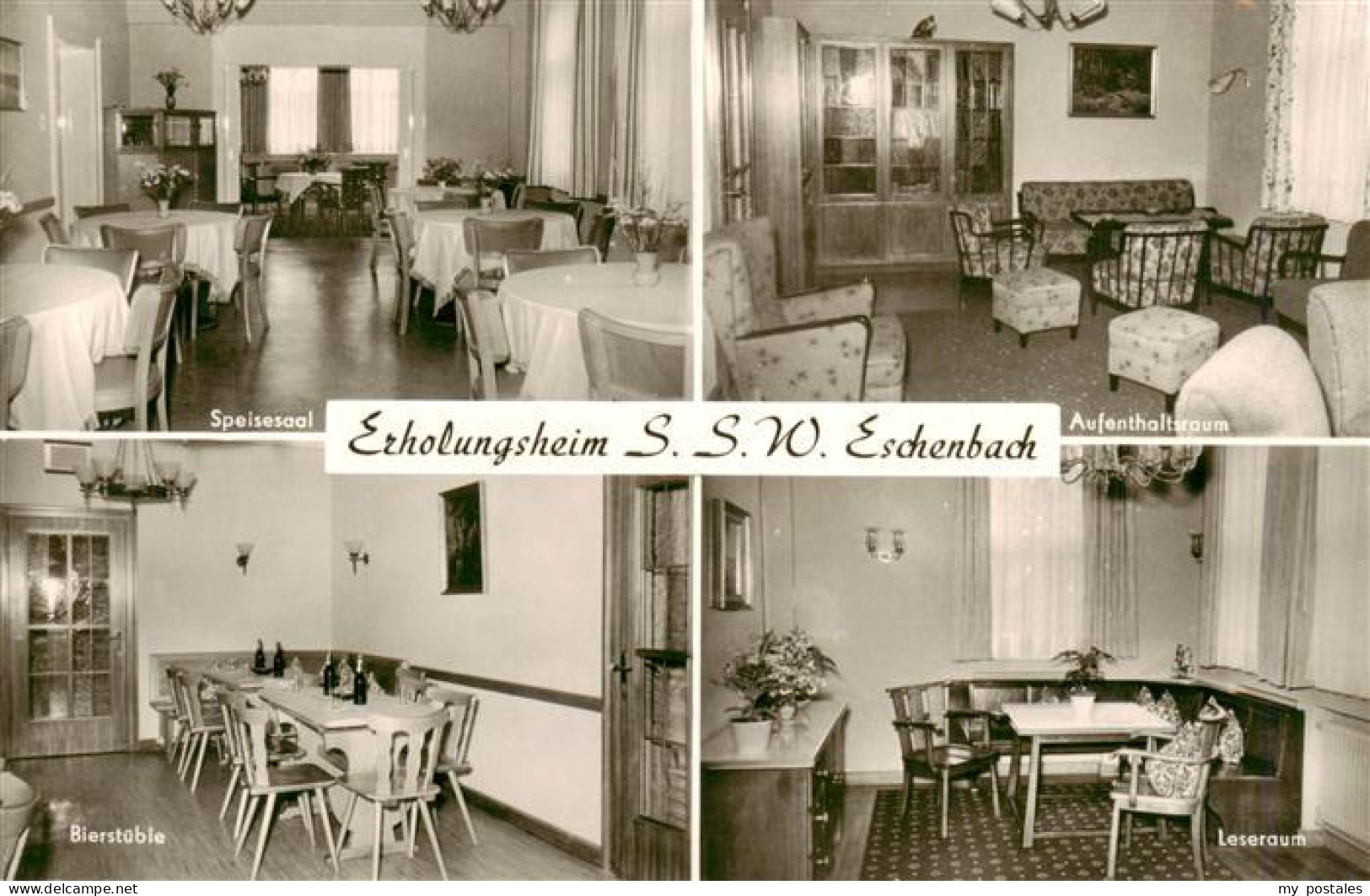 73952079 Eschenbach__Hersbruck_Bayern Erholungsheim S.S.W. Speisesaal Aufenthalt - Hersbruck