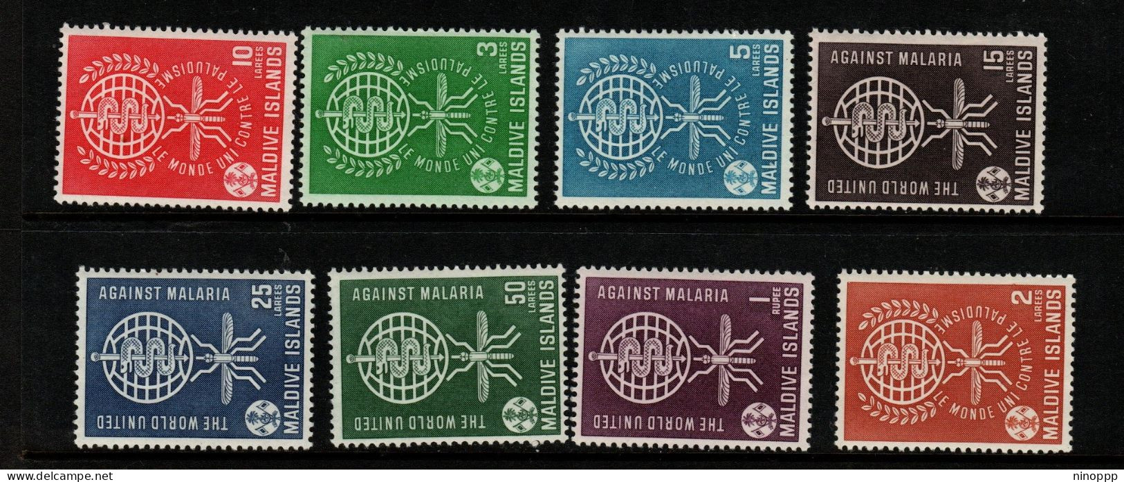 Maldives Cat 87-94 1962 Malaria Eradication, Mint Never Hinged - Malediven (...-1965)