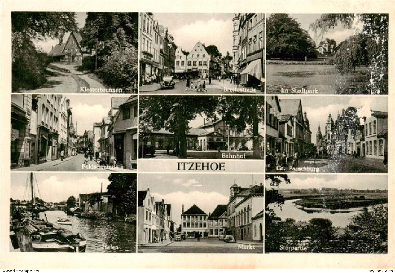 73872199 Itzehoe Klosterbrunnen Feldschmiede Hafen Breitestrasse Bahnhof Markt S - Itzehoe