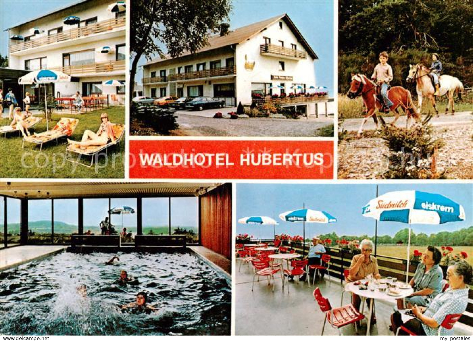 73837329 Oberzeuzheim Waldhotel Hubertus Liegewiese Ponyreiten Hallenbad Terrass - Hadamar