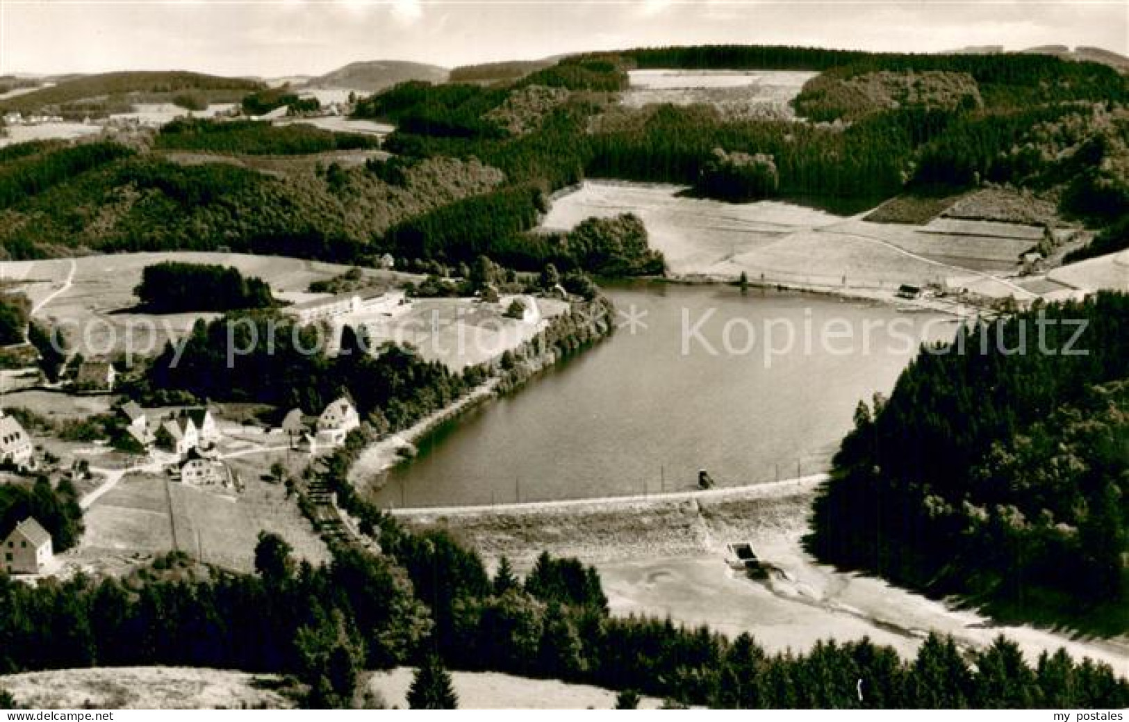 73765381 Deitenbach Aggertalsperre Vorstaubecken Fliegeraufnahme Deitenbach - Gummersbach