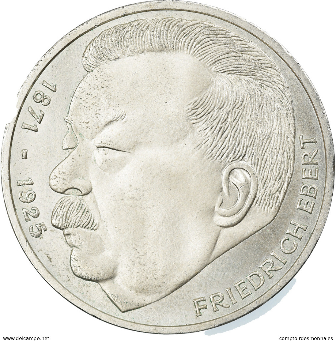 Monnaie, République Fédérale Allemande, Friedrich Ebert, 5 Mark, 1975 - 5 Mark