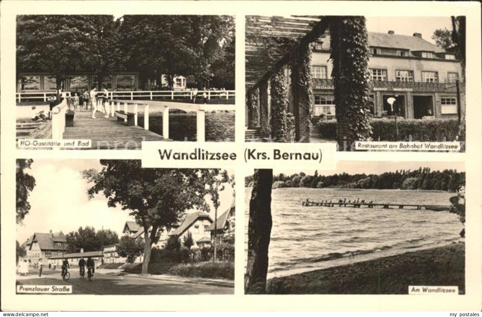 71979344 Wandlitz Wandlitzsee HO Gaststaette Bad Restaurant Am Bahnhof Prenzlaue - Wandlitz