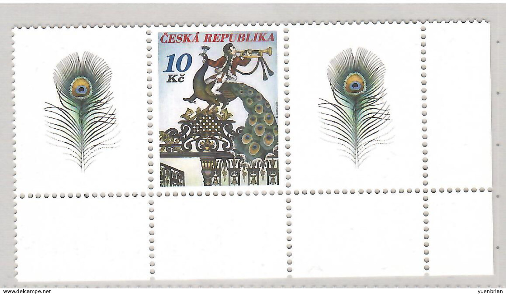 Czech Republic 2008, Bird, Birds, Peacock, 1v, MNH** - Pauwen