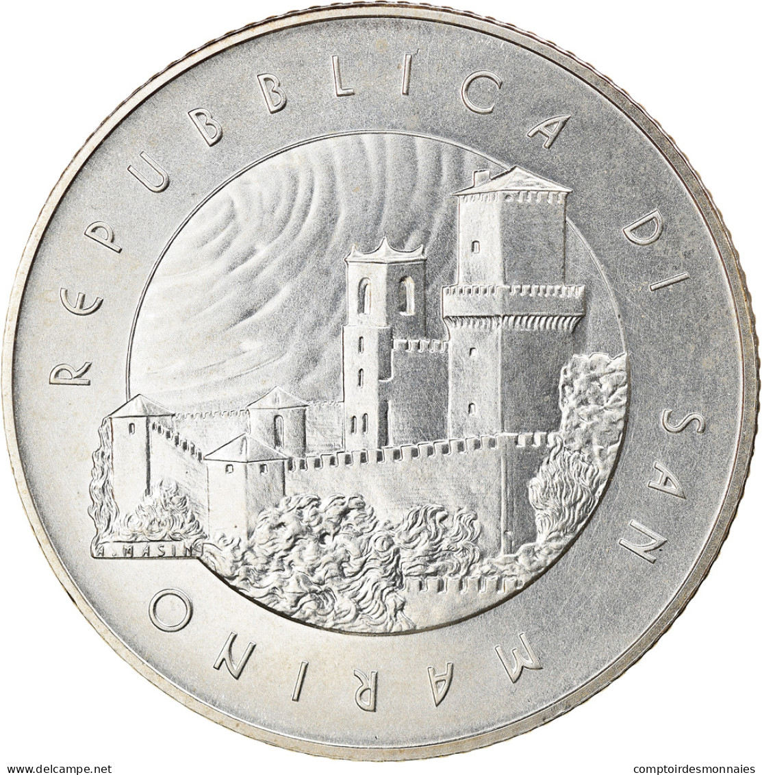 San Marino, 5 Euro, Premier Homme Dans L'espace, 2011, Rome, FDC, Argent, KM:502 - San Marino