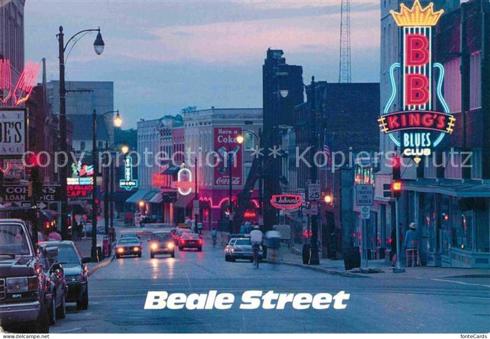 72846247 Memphis_Tennessee Beale Street At Night - Sonstige & Ohne Zuordnung