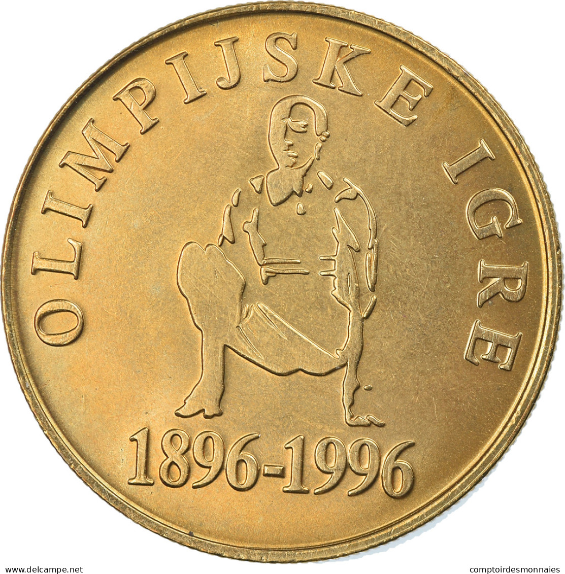 Monnaie, Slovénie, 5 Tolarjev, 1996, FDC, Nickel-brass, KM:33 - Slovénie