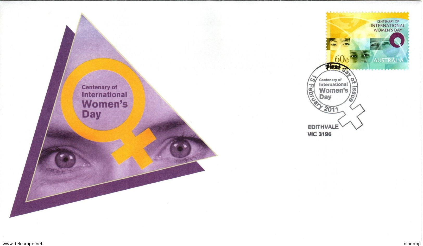 Australia 2011 Centenary Of International Women's Day,FDI - Marcofilia