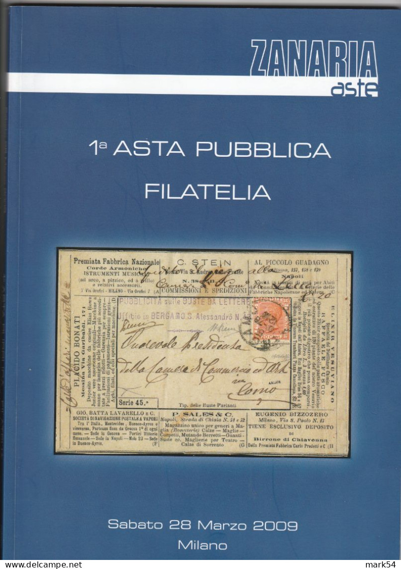 Catalogo Asta Zanaria N. 1 Del 28 Marzo 2009 - Auktionskataloge