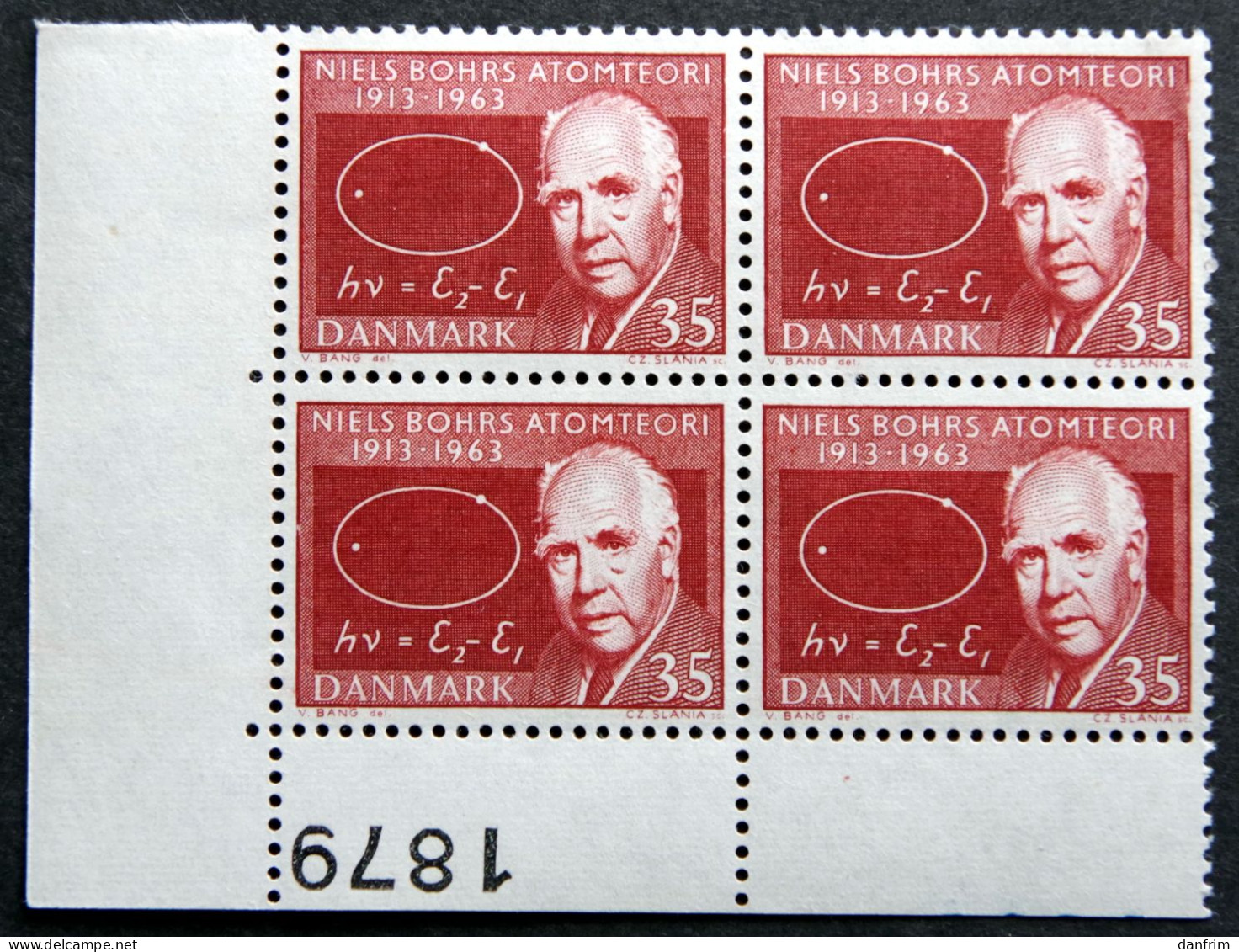 Denmark  1963  Minr.417x  MNH ( **)  Niels Bohr   ( Lot KS 1535 ) - Nuevos