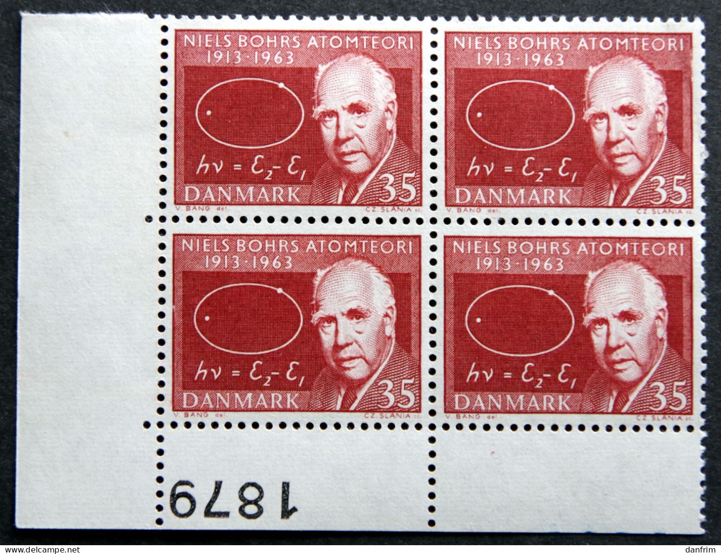 Denmark  1963  Minr.417x  MNH ( **)  Niels Bohr   ( Lot KS 1535 ) - Neufs
