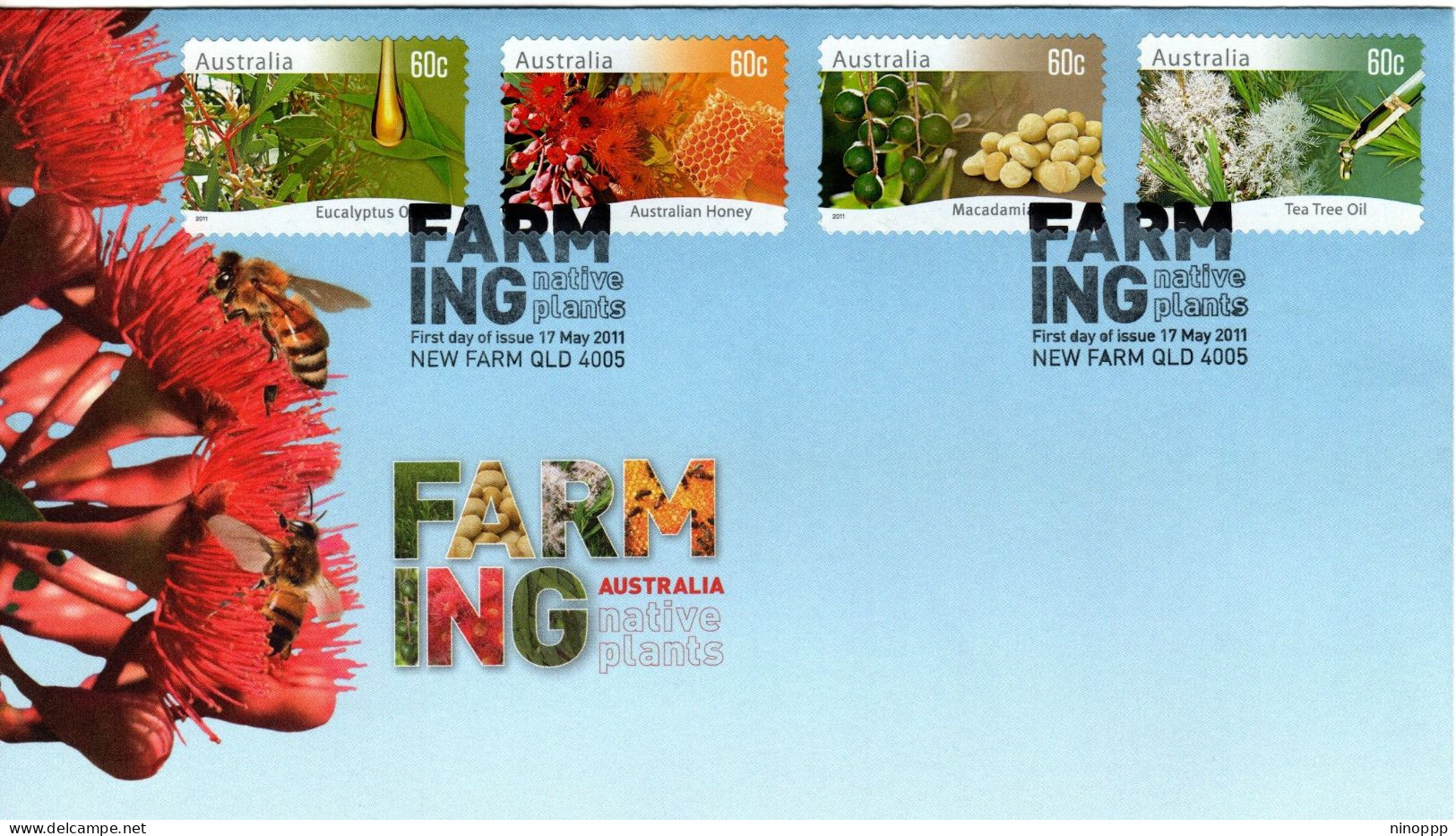 Australia 2011 Farming Self-adhesive,FDI - Poststempel