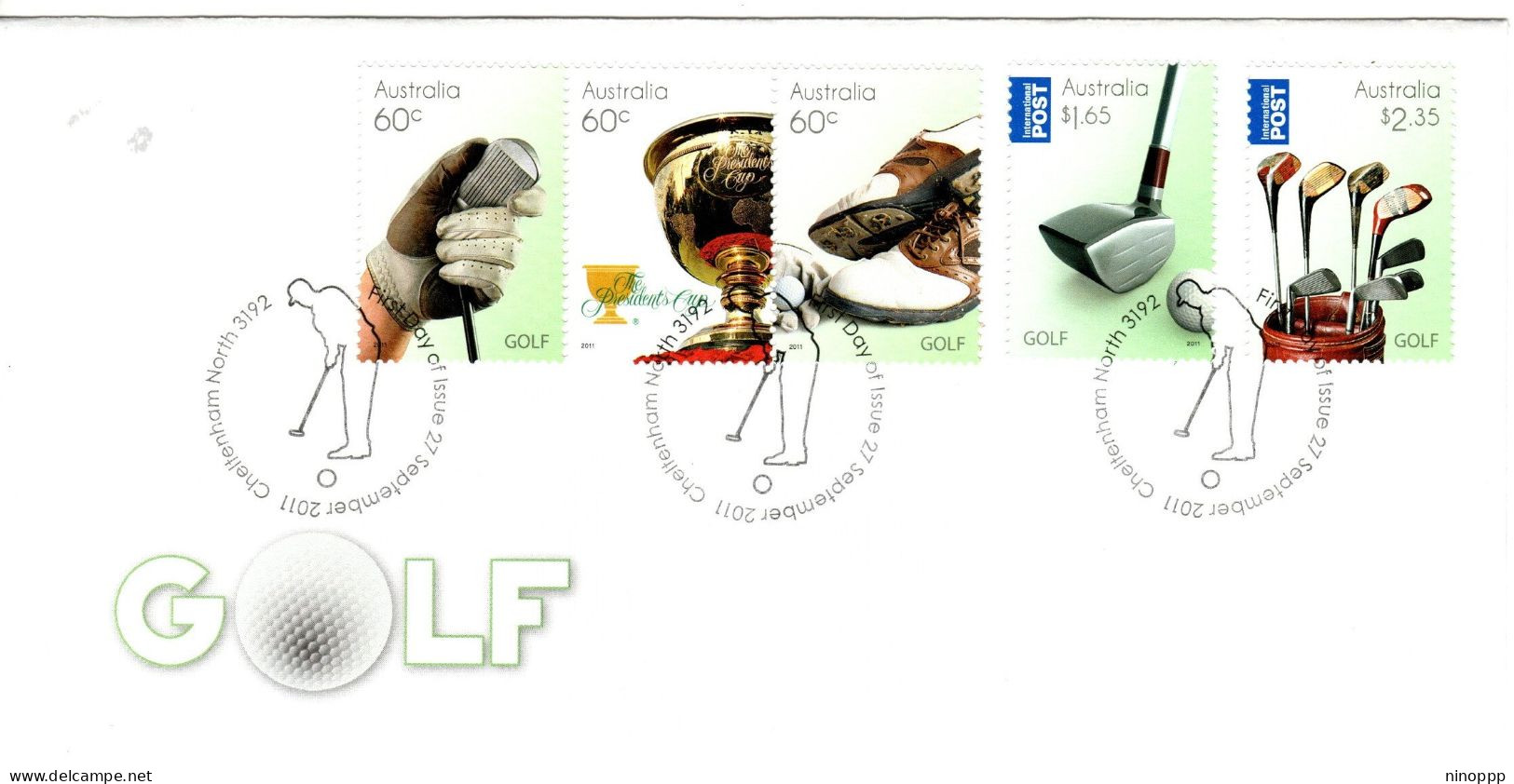 Australia 2011 Golf,FDI - Marcofilia