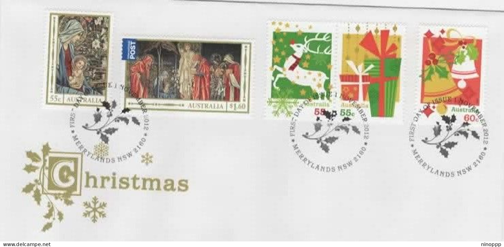 Australia 2012 Christmas   FDC - Marcophilie