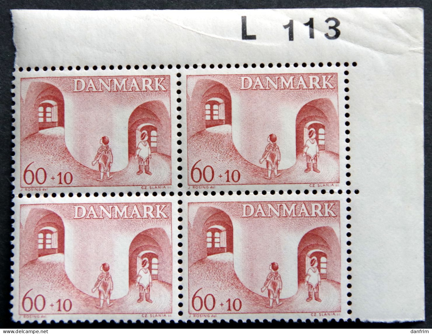 Denmark 1968 Cz.Slania   Minr.469  MNH   (**) Children Matter In Greenland / Kinder In Grönland Rolle  ( Lot KS 1543  ) - Nuevos