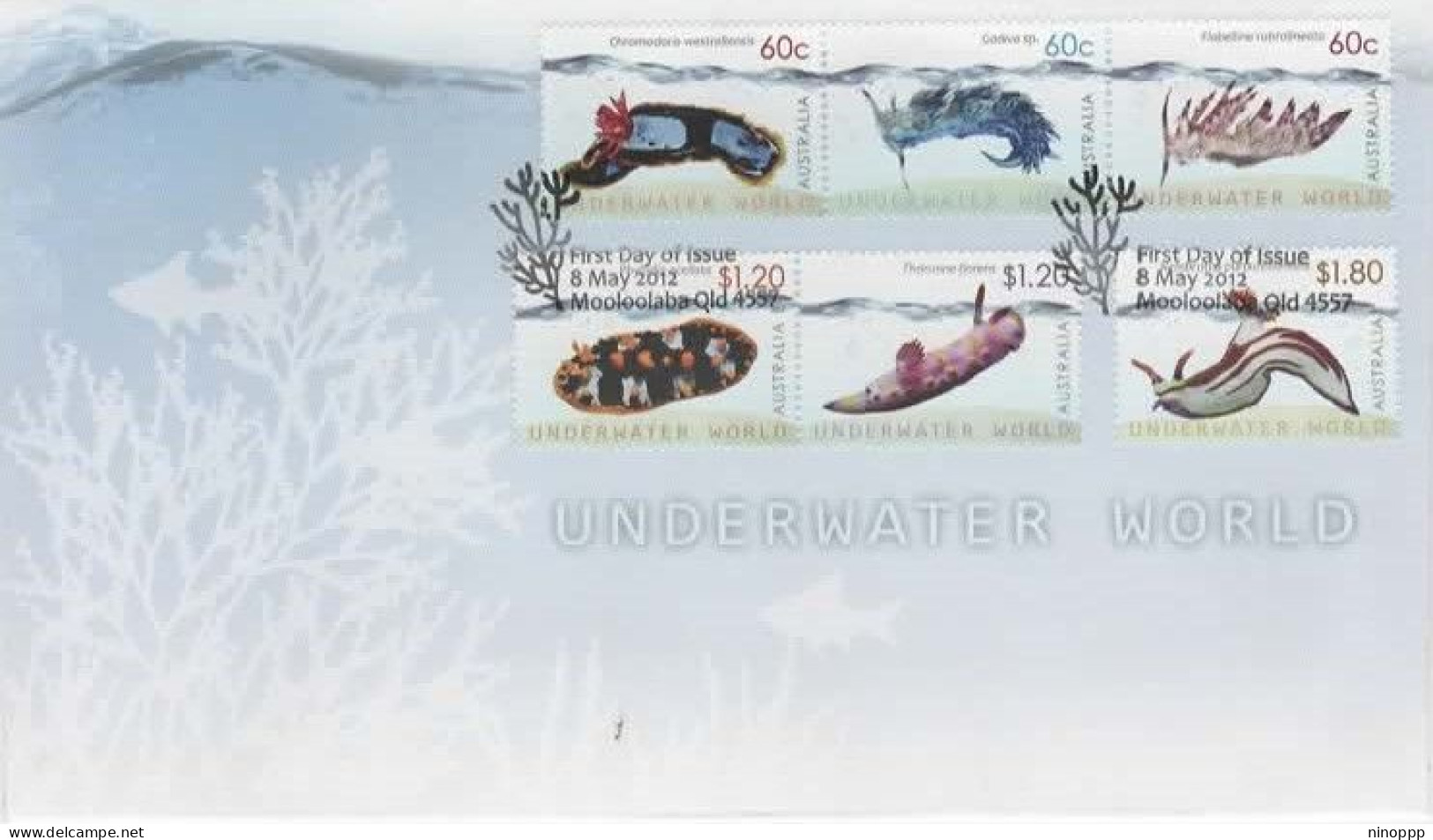 Australia 2012 Underwater World  FDC - Postmark Collection