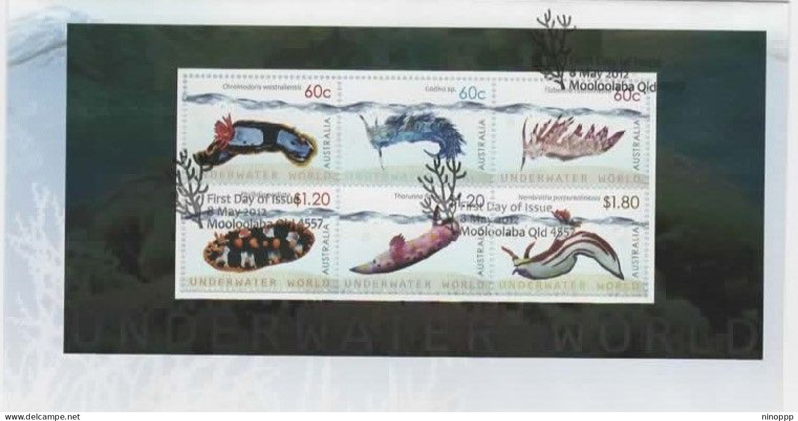 Australia 2012 Underwater World Miniature Sheet  FDC - Marcophilie