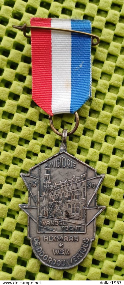 Medaille -  W.S.V De Doordouwertjes Almaar 1980 -  Original Foto  !! - Sonstige & Ohne Zuordnung