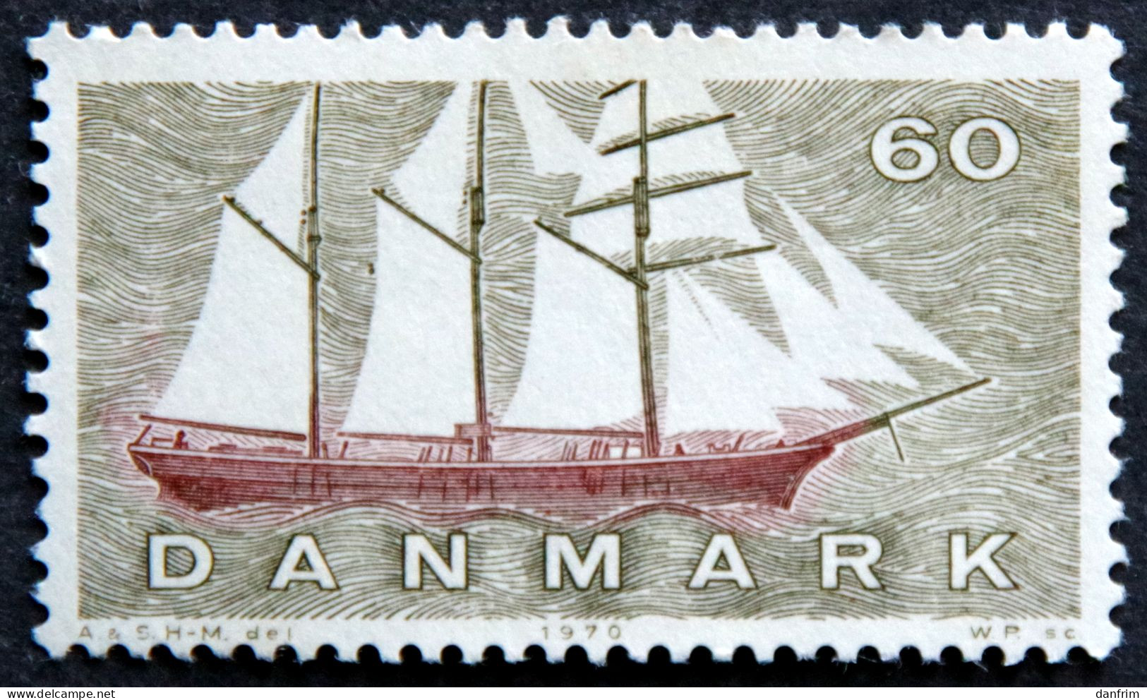 Denmark 1970  Ship  Minr.503   MNH  (**)   ( Lot Ks 1555  ) - Nuevos