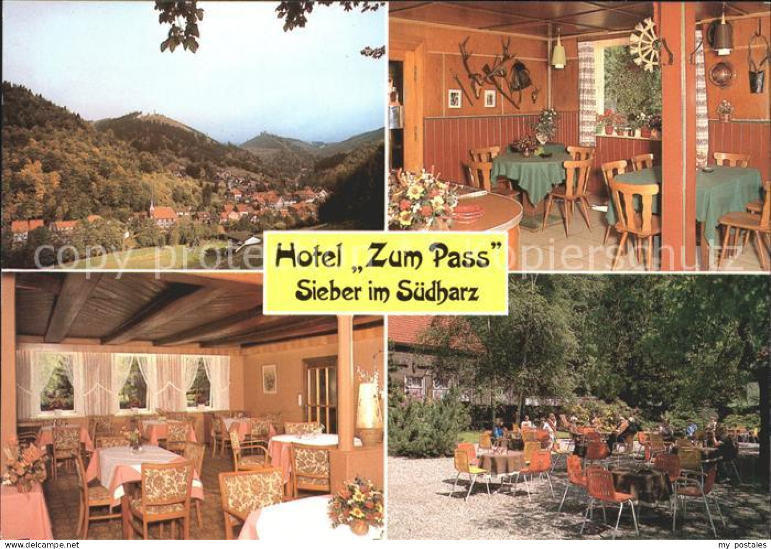 71946451 Sieber Hotel Zum Pass Gastraum Gartenwirtschaft Sieber - Herzberg