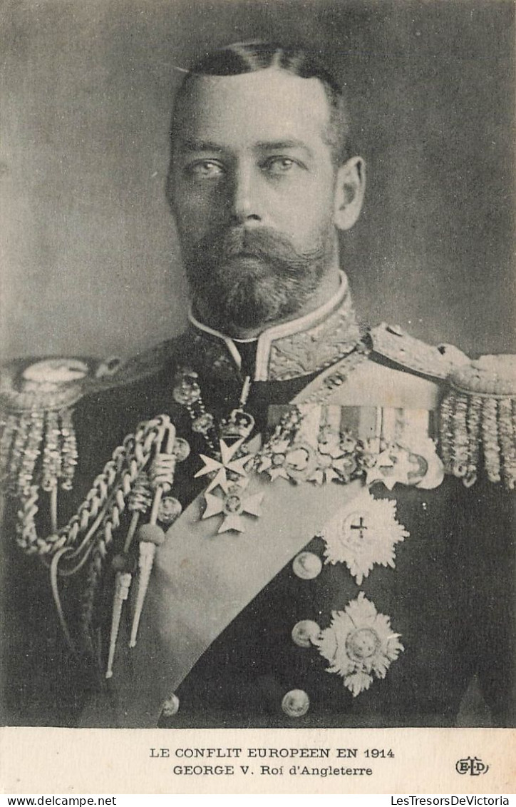 FAMILLE ROYALES - George V. Roi D'Angleterre - Le Conflit Européen En 1914 - Carte Postale Ancienne - Koninklijke Families