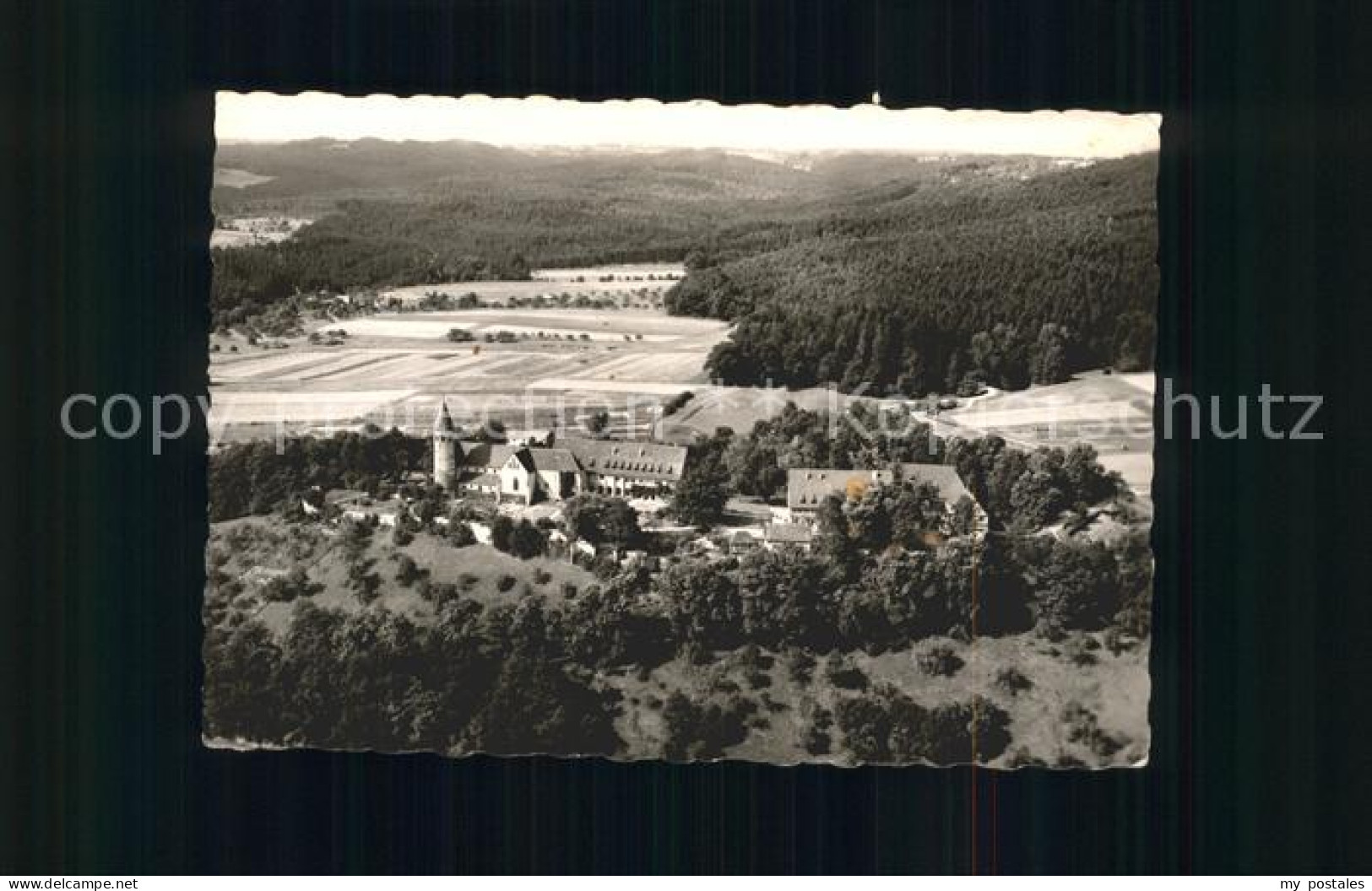 71942079 Lorch Wuerttemberg Blick Zum Hohenstaufenkloster Wald Cafe Muckensee Fl - Lorch