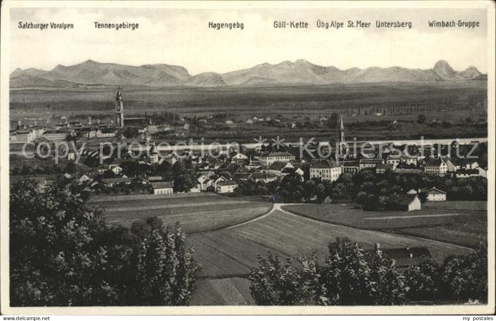 71941851 Simbach Inn Gesamtansicht Mit Alpenpanorama Simbach - Simbach