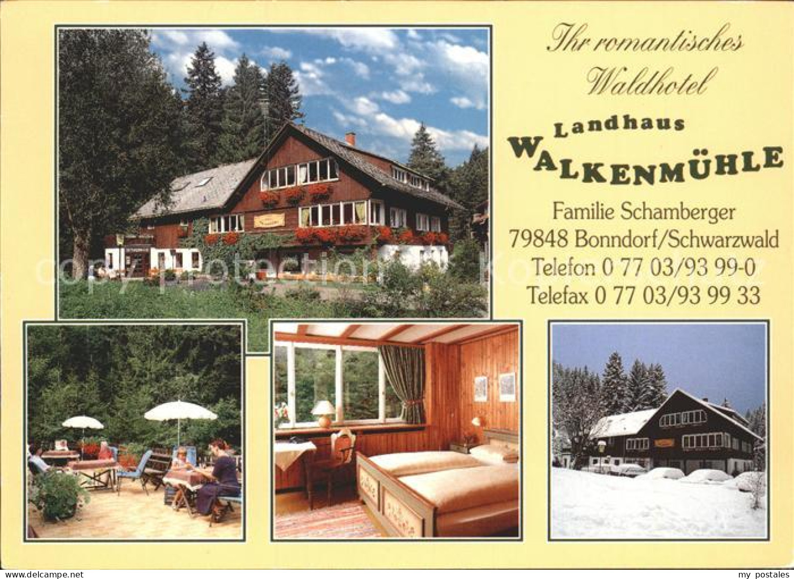 71940029 Bonndorf Schwarzwald Waldhotel Landhaus Walkenmuehle Bonndorf - Bonndorf