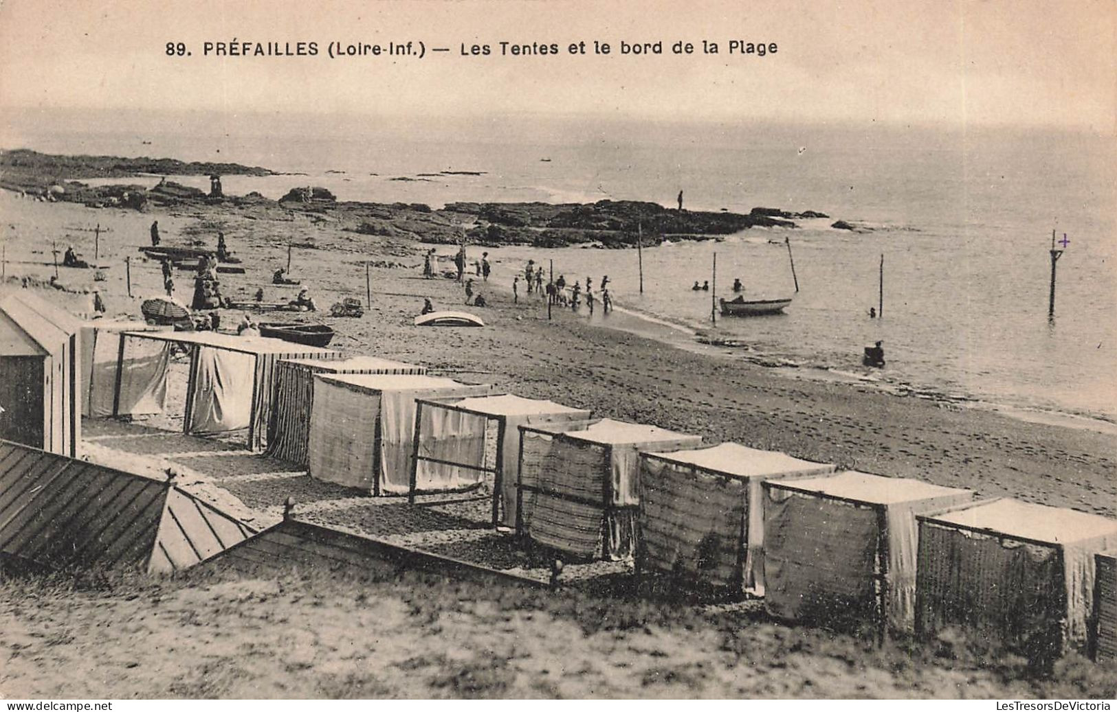 FRANCE - Préfailles - Les Tentes Et Le Bord De La Plage - Carte Postale Ancienne - Préfailles