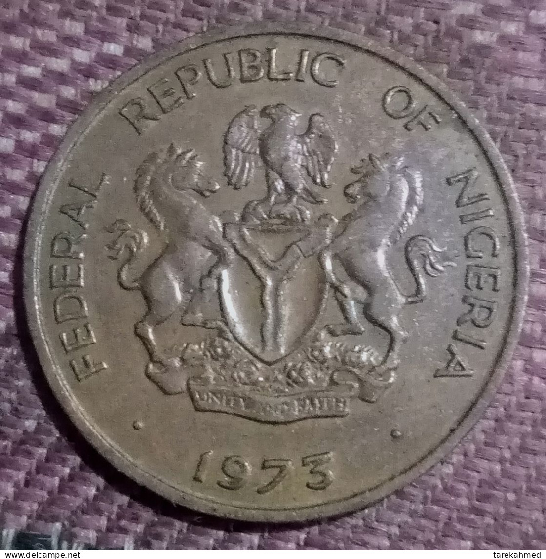 NIGERIA - 1 Kobo, KM# 8.1 - 1973 - UNC, Agouz - Nigeria