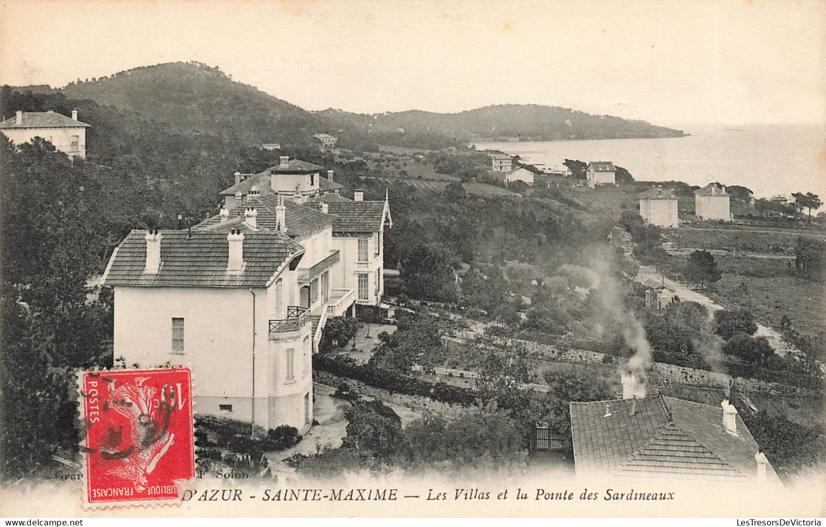FRANCE - Sainte Maxime - Les Villas Et La Ponte Des Sardineaux - Carte Postale Ancienne - Sainte-Maxime