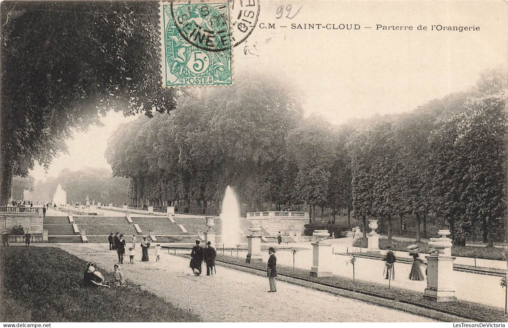 FRANCE - Saint Cloud - Parterre De L'orangerie - Carte Postale Ancienne - Saint Cloud