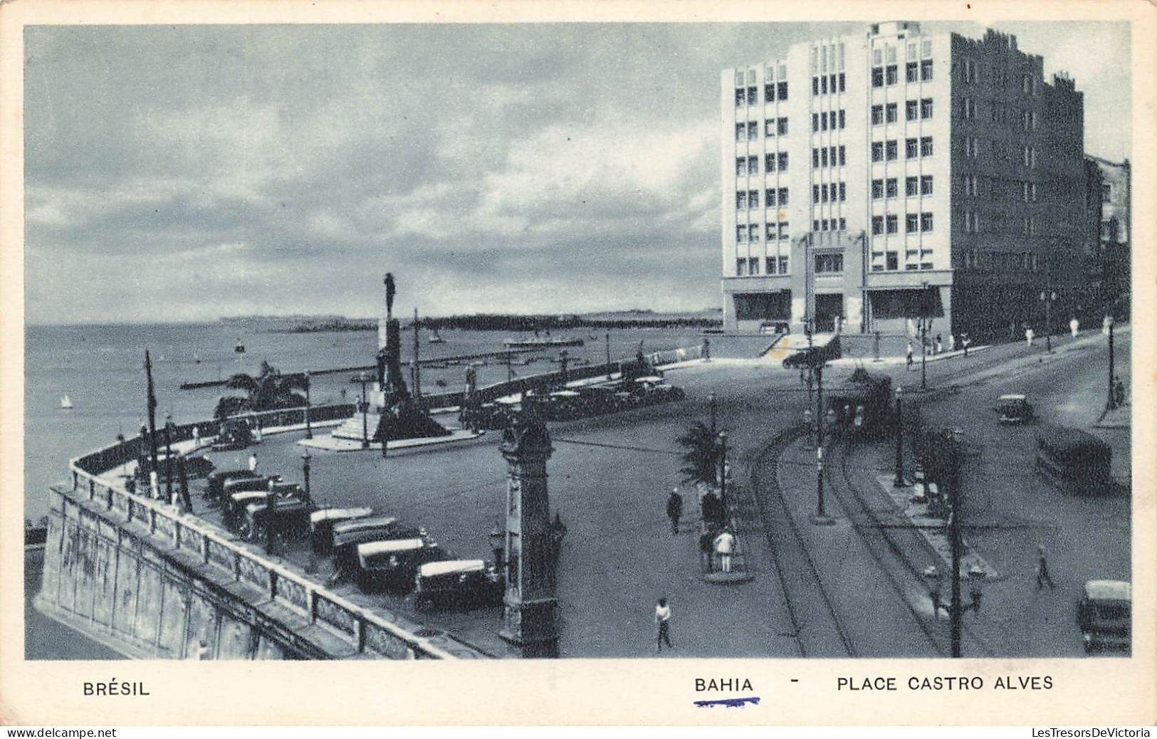 BRESIL - Bahia - Place Castro Alves - Carte Postale Ancienne - Salvador De Bahia
