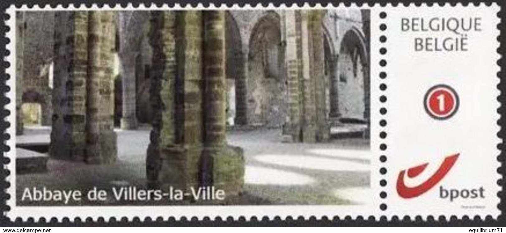 DUOSTAMP** / MYSTAMP** - Abbaye / Abdij / Abtei / Abbey - Villers La Ville - Autocollant / Zelfklevend / Selbstklebend - Abadías Y Monasterios