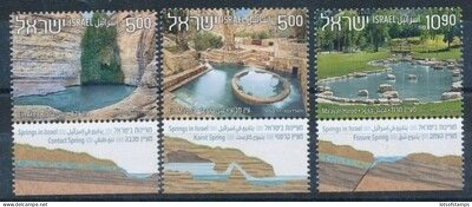 ISRAEL 2023 SPRINGS IN ISRAEL - MNH STAMPS - Unused Stamps