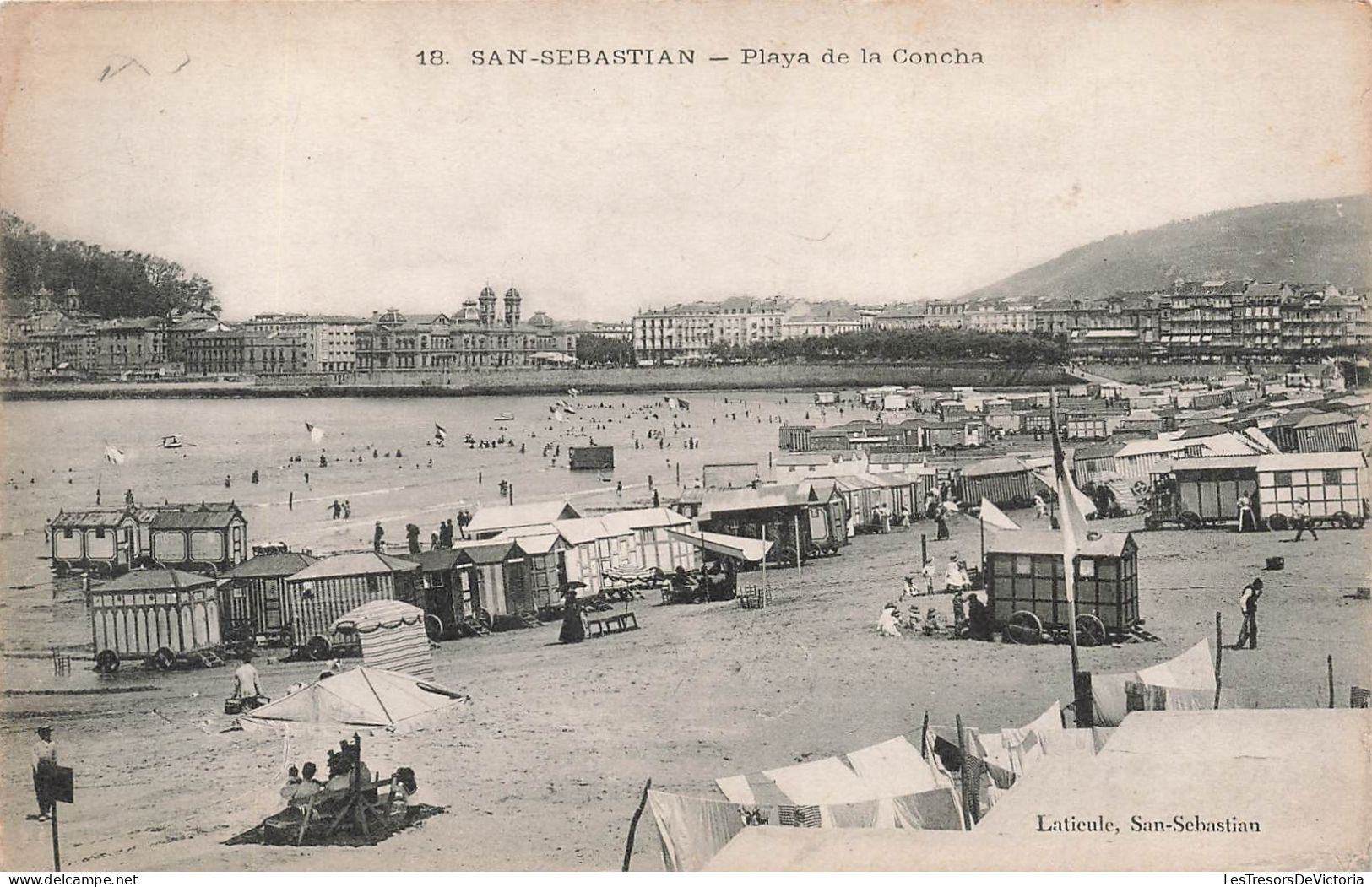 ESPAGNE - San Sebastian - Playa De La Concha - Carte Postale Ancienne - Guipúzcoa (San Sebastián)