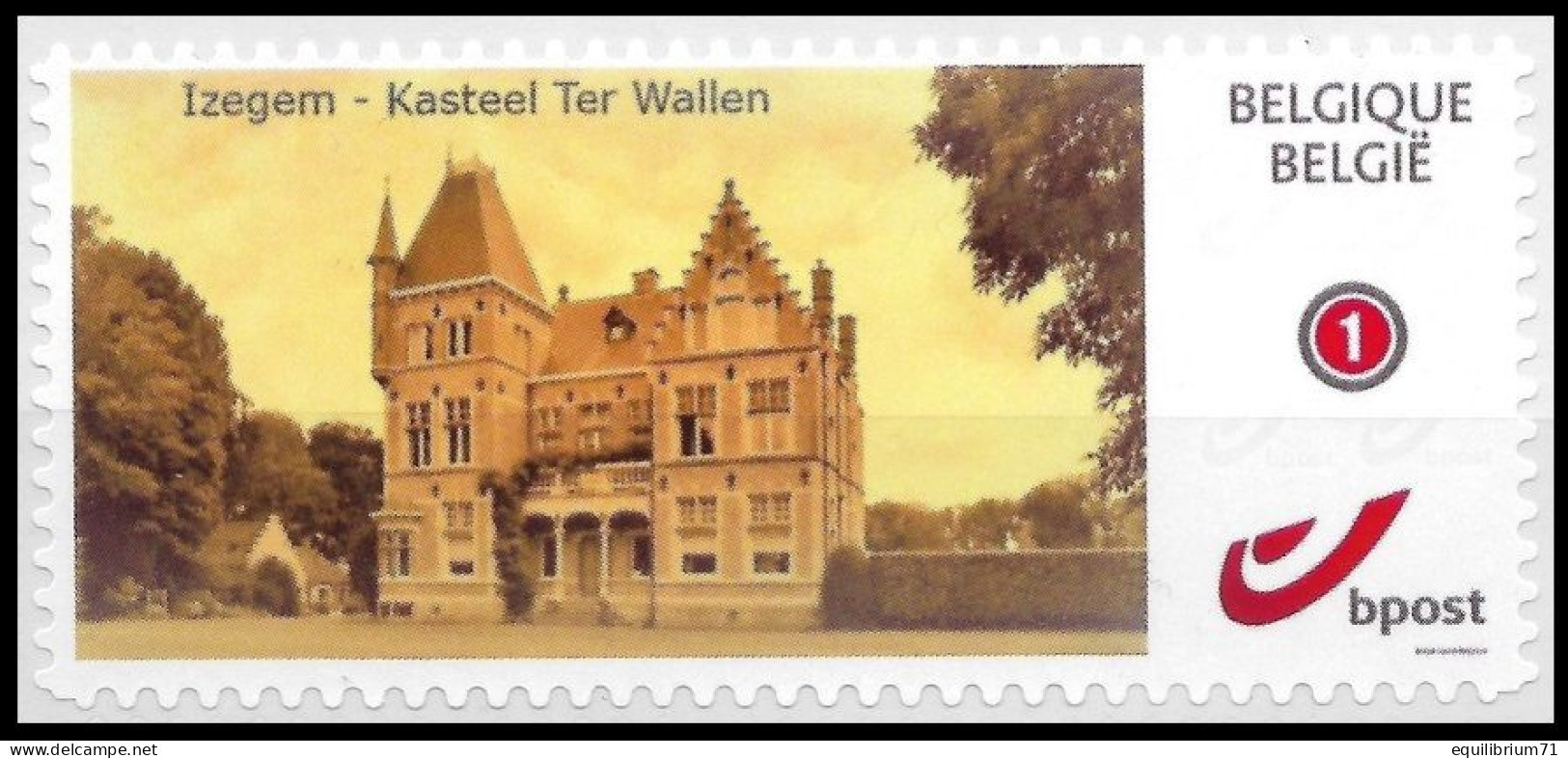 DUOSTAMP** / MYSTAMP** - Iseghem / Izegem - Château / Kasteel / Schloss / Castle - Ter Wallen - - Domaine & Restaurant - Hôtellerie - Horeca