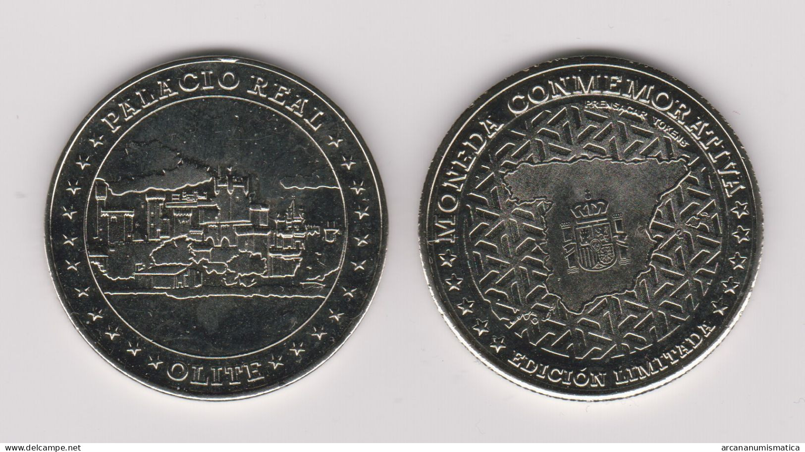 NAVARRA - PALACIO REAL DE OLITE  (PLATEADA)  Medalla Turística SC/UNC   T-DL-13.574 - Other & Unclassified