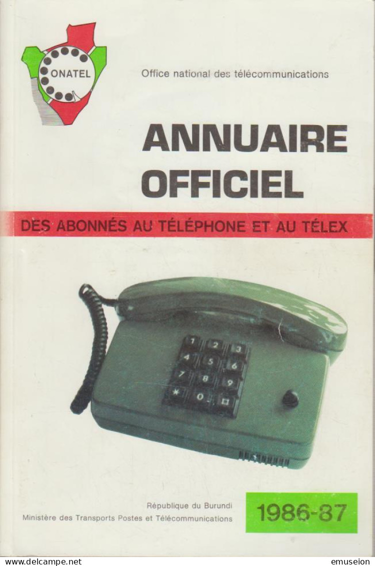 Annual Officiel : Des Abonnés Aus Téléphone Et Au Télex. 1986-87. - Oude Boeken