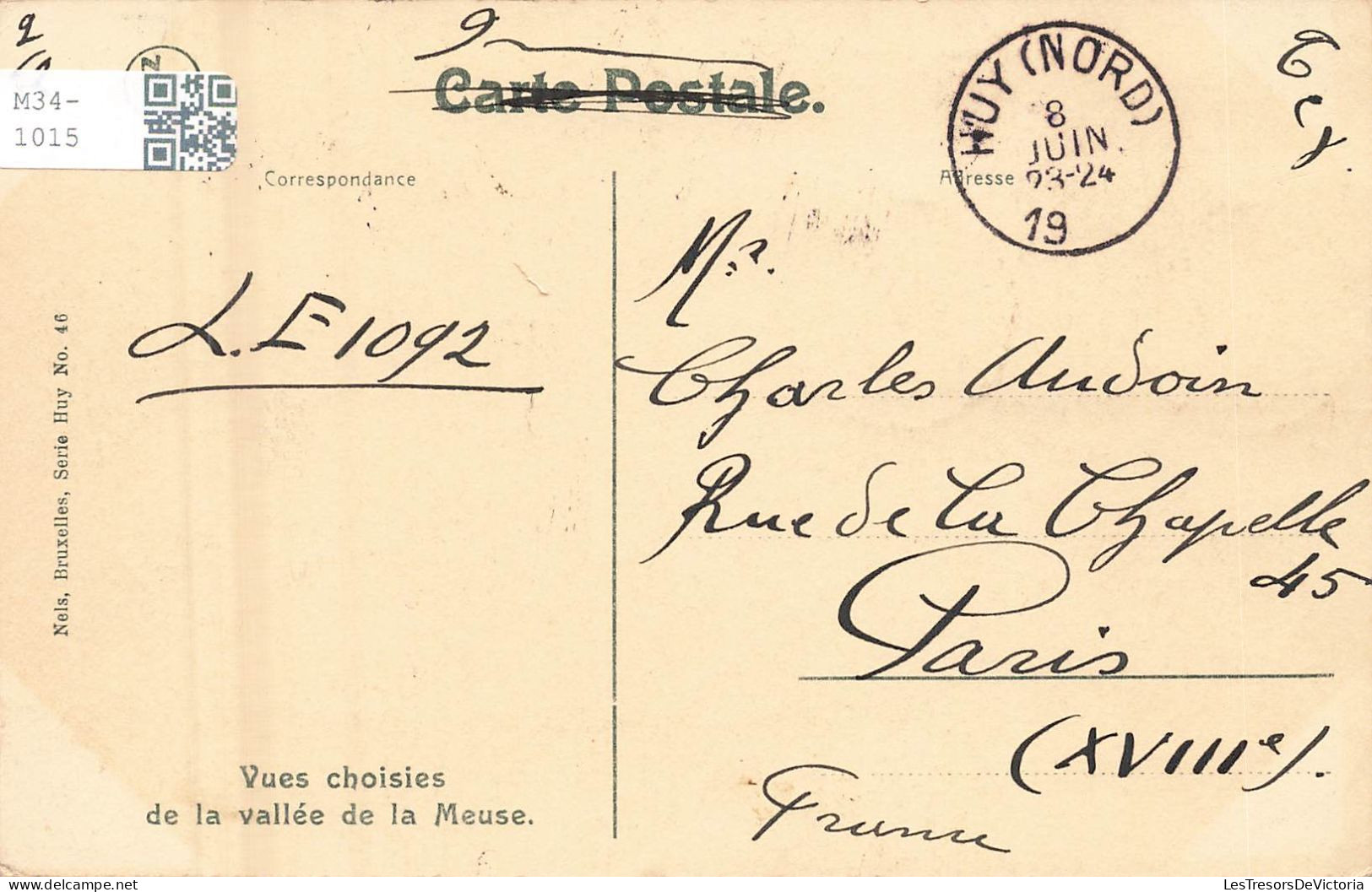 BELGIQUE - Huy - Vue Générale En Amont Du Pont - Carte Postale Ancienne - Huy