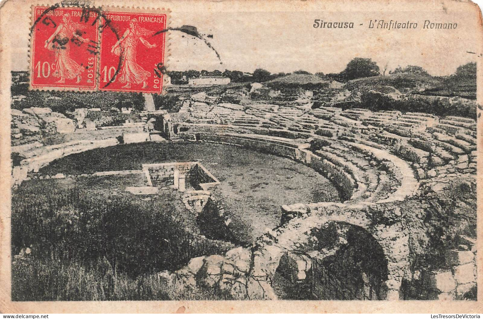 ITALIE - Siracusa - L'Anfiteatro Romano - Carte Postale Ancienne - Siracusa