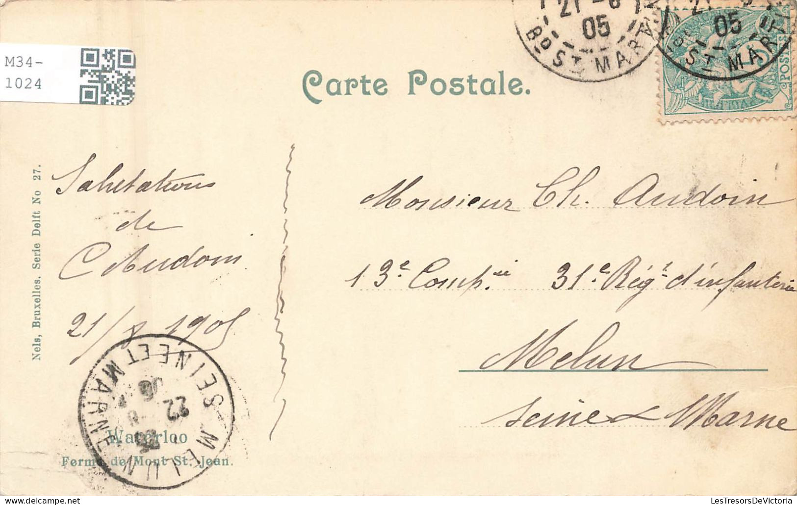 BELGIQUE - Waterloo - Ferme De Mont St Jean - Carte Postale Ancienne - Waterloo