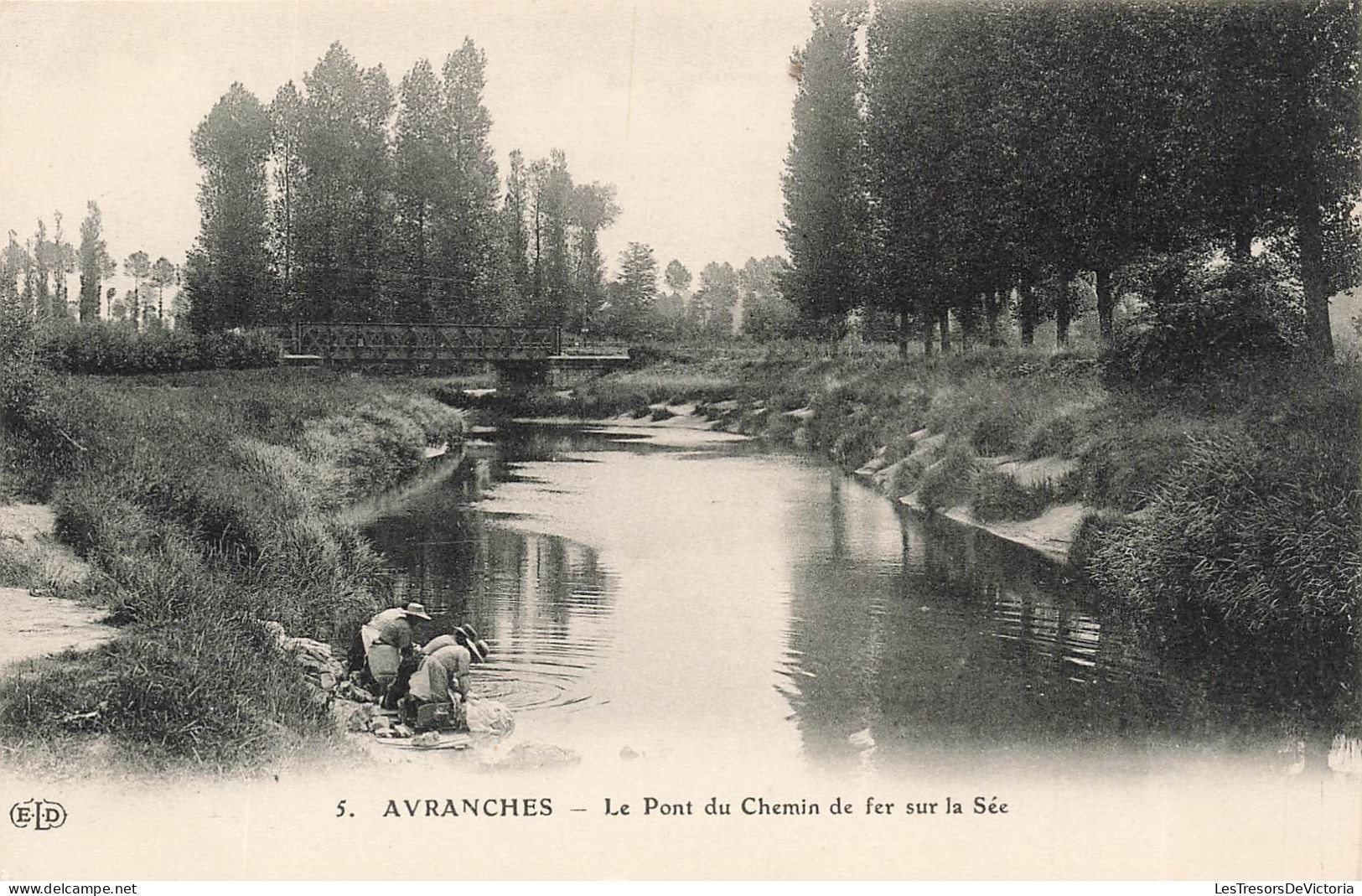 FRANCE - Avranches - Vue Sur Le Pont Du Chemin De Fer Sur La Sée - Carte Postale Ancienne - Avranches