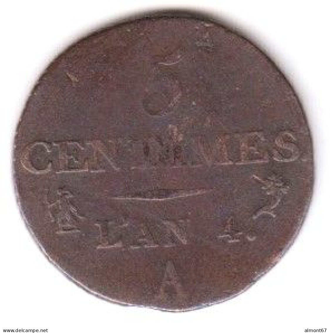 DUPRE - 5 Centimes  L'An 4 A - 1795-1799 French Directory