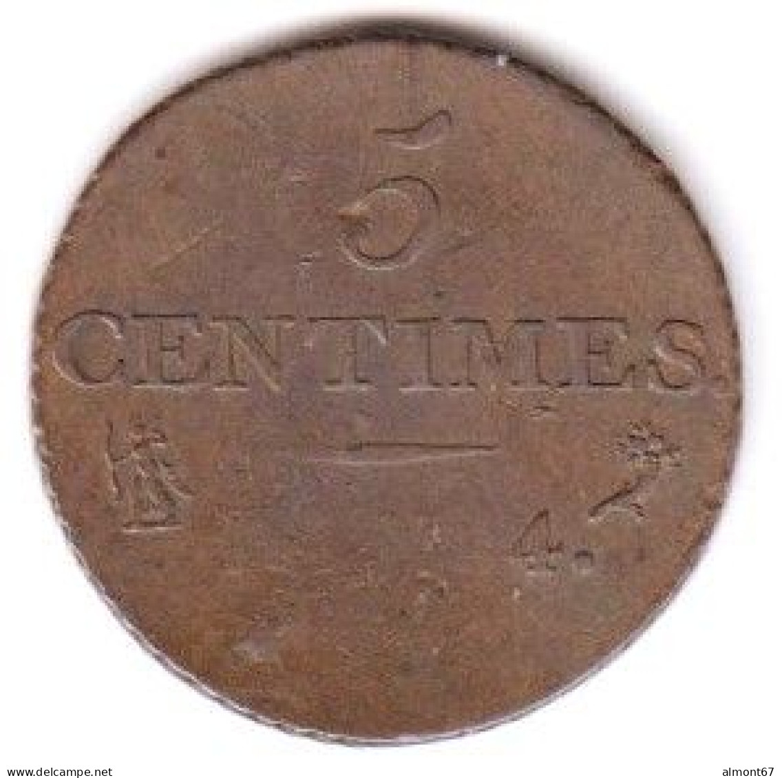 DUPRE - 5 Centimes ( L'An ) 4  ( ) - 1795-1799 French Directory