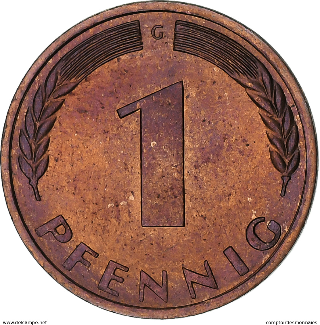 Monnaie, République Fédérale Allemande, Pfennig, 1969, Karlsruhe, SUP, Cuivre - 1 Pfennig