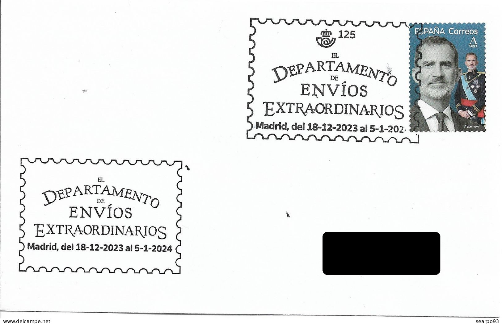 SPAIN. POSTMARK. CHRISTMAS. "EXTRAORDINARY SHIPPING DEPARTMENT". 2023 - Autres & Non Classés